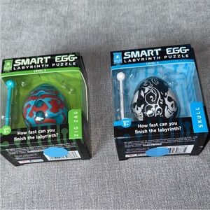 Smart Egg Labyrinth Puzzles - Zig Zag and Skull - Level 1 and 2